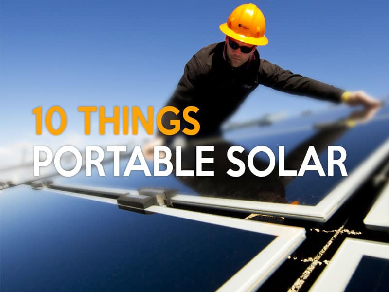 10 Things You Can Do With Portable Solar Panels