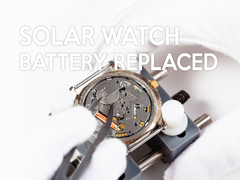 Can a solar watch battery be replaced