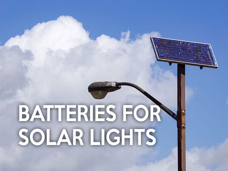 What kind of batteries do you use for solar lights