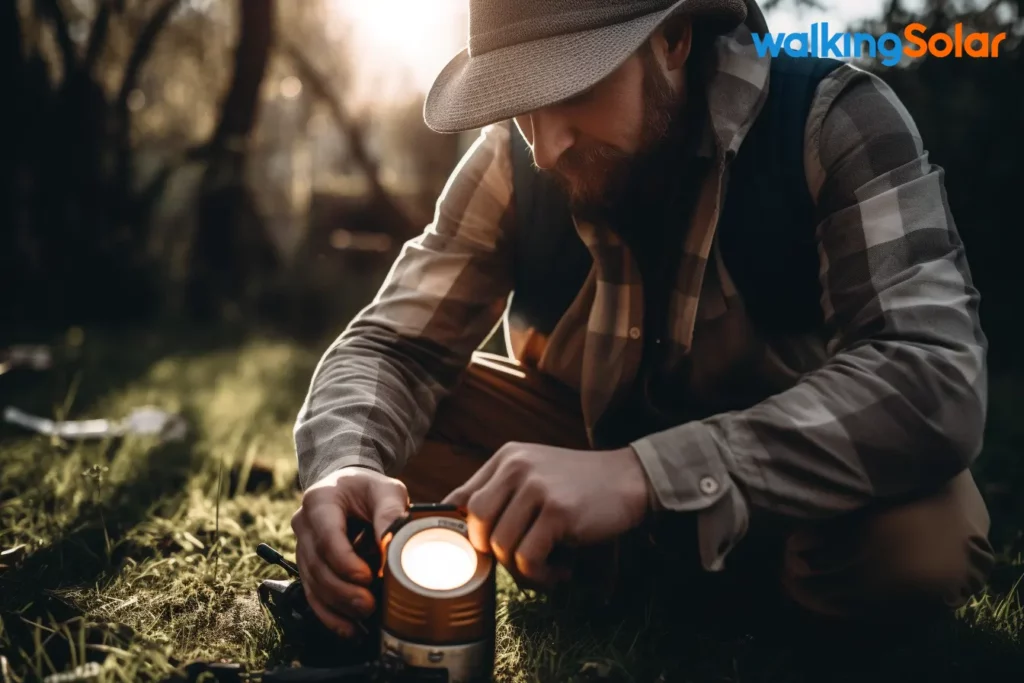 checking a malfunction solar light