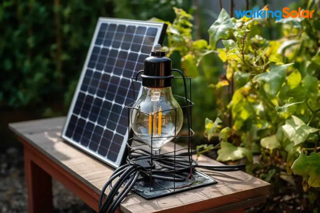 break solar light with its parts