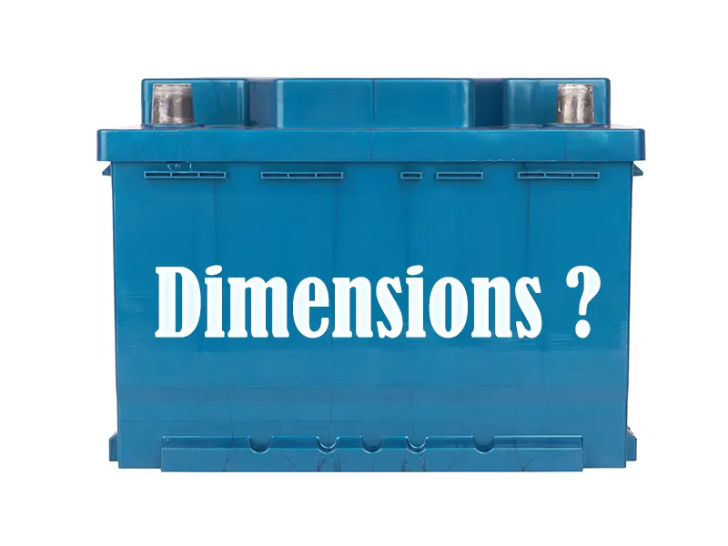 What are the dimensions of a solar battery?