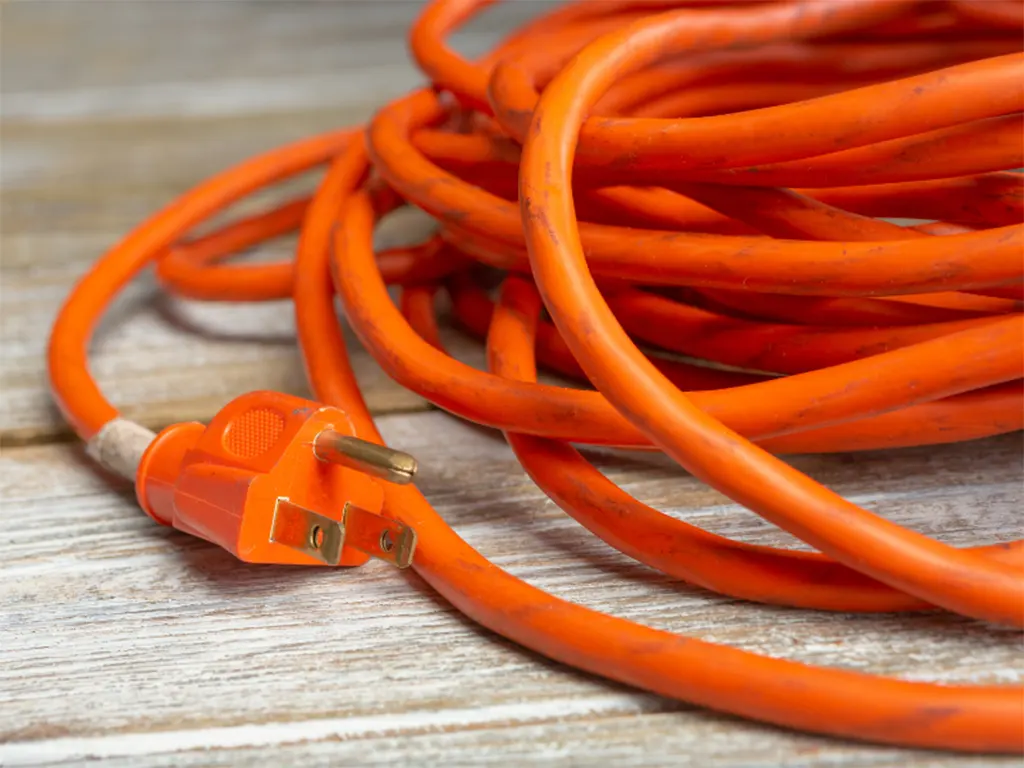 Connect the extension cord