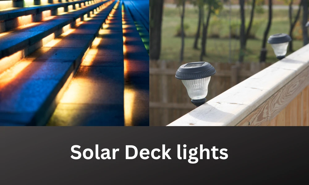 Solar deck lights